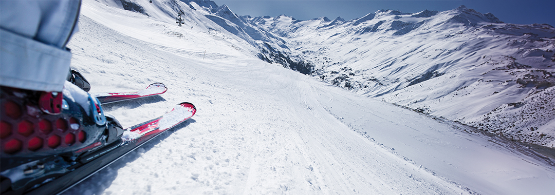 Downhill Skiing on a Mountain