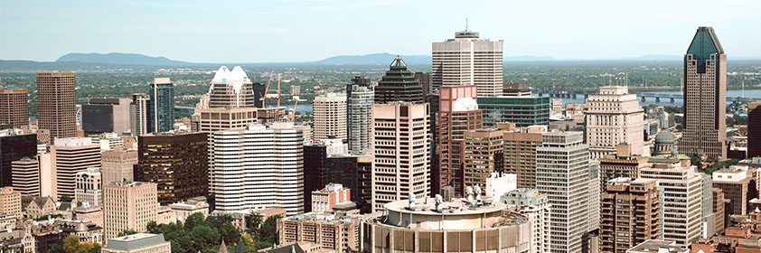 Aerial view of city