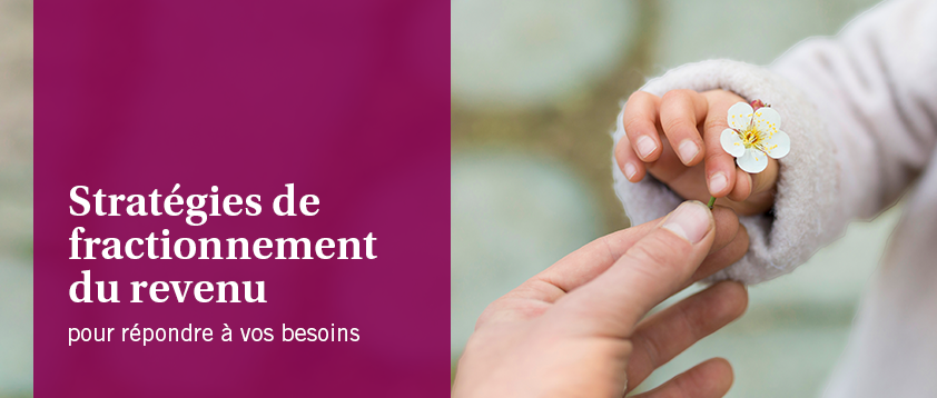 Stratégies de fractionnement du revenu pour répondre à vos besoins