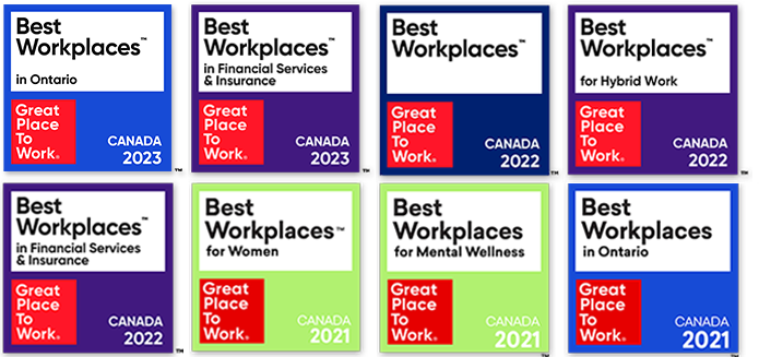 Great Place to Work badges