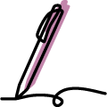icon of a pen